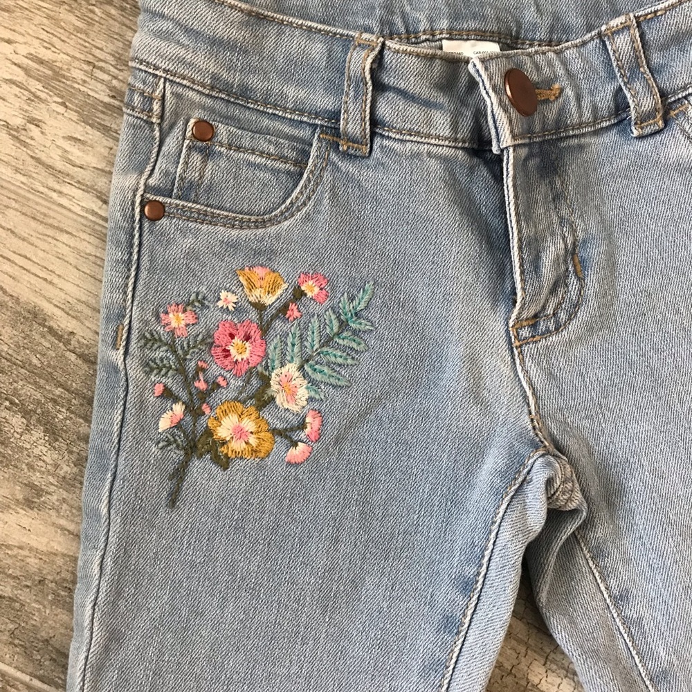 Carters Adjustable Denium Jeans, 4T - Picture 2 of 6